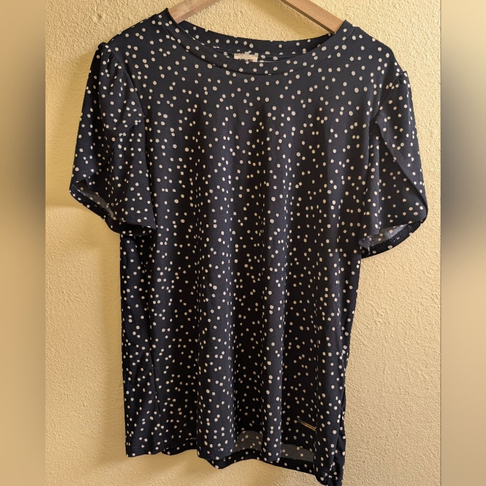 Anne Klein Polka Dot Blouse